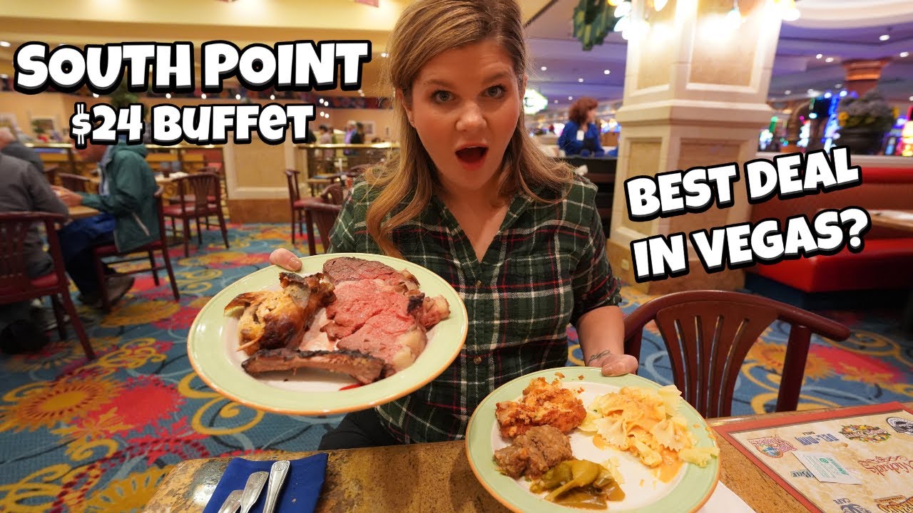 I Tried South Point's $24 All You Can Eat Dinner Buffet in Las Vegas.. 😲