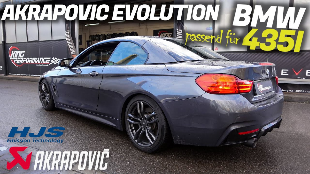 AKRAPOVIC EVOLUTION ECE Abgasanlage + HJS ECE Downpipe passend für BMW 435i F32 F33 F36 | N55 SOUND