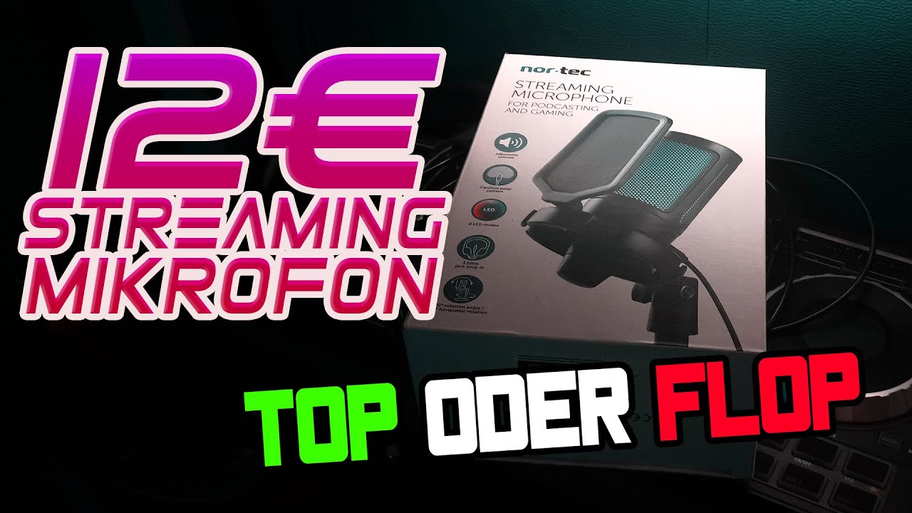 12€ Streamer Mikrofon? ★ Kann das NOR-TEC überhaupt etwas?