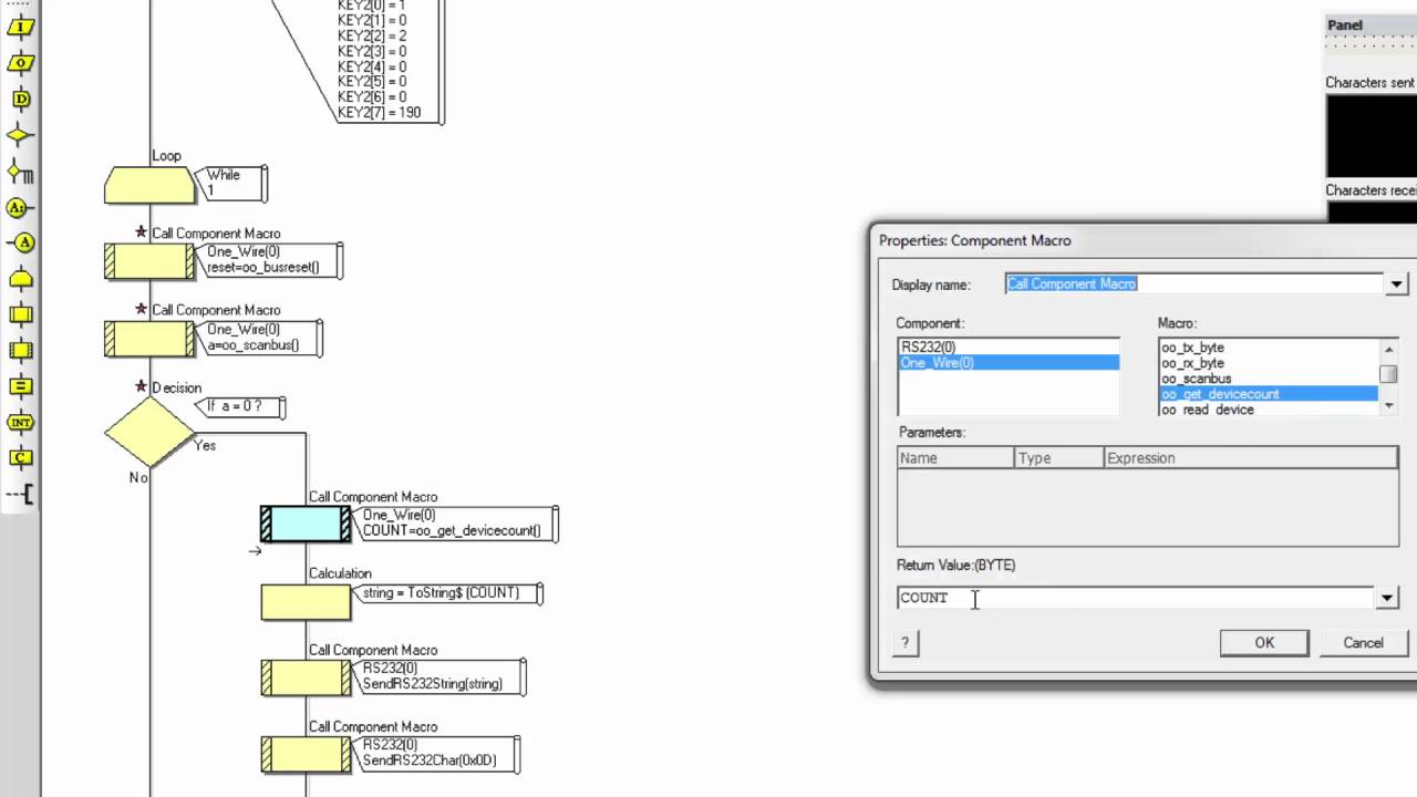 FLOWCODE УРОК 32 - чтение ключей IBUTTON DS1990A