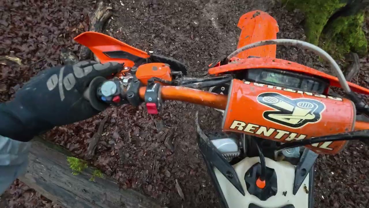 Ultimate Freeride Fun Enduro Motocross Bikes Ripping up hard technical hill climb and trail 