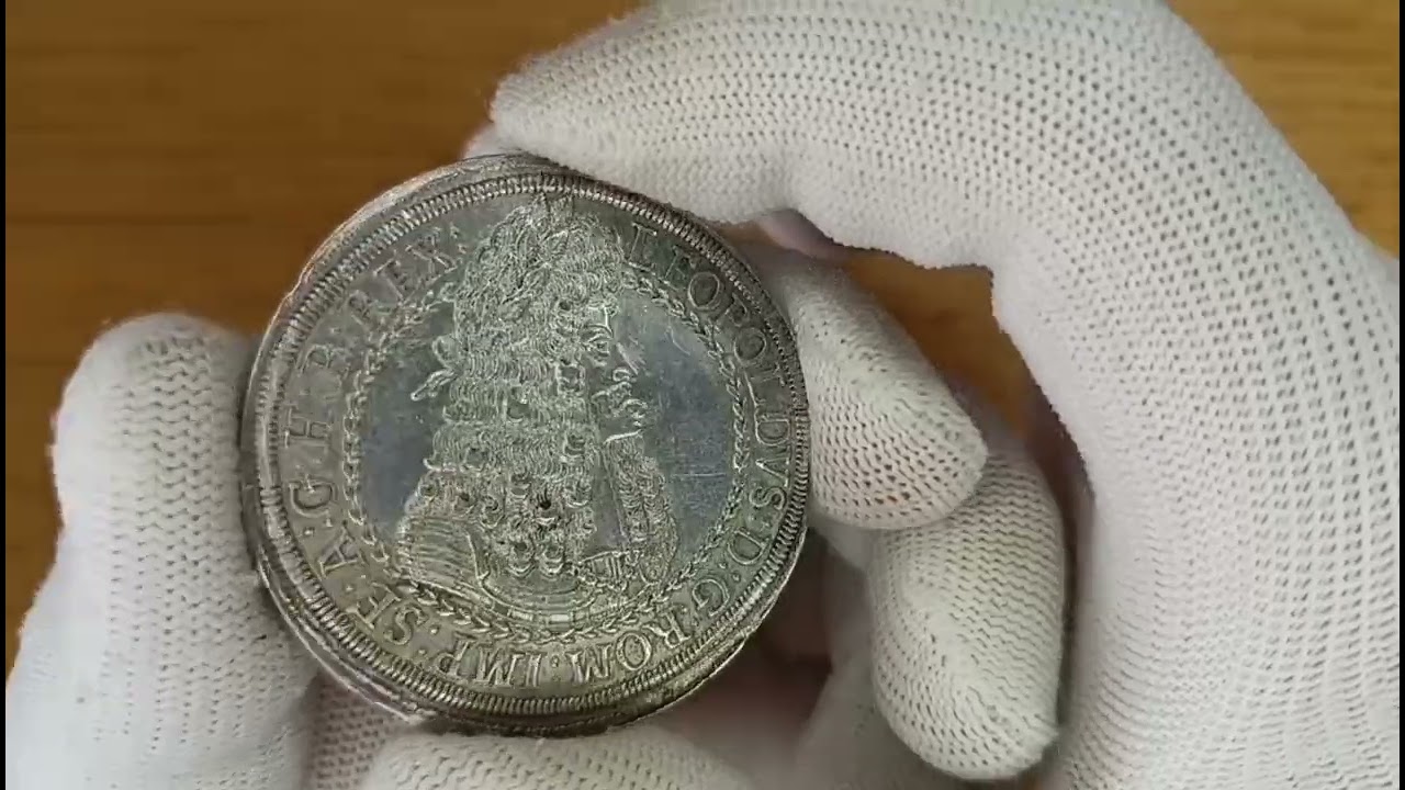 Double Reichstaler, Leopold I. Красивый экземпляр в продаже! #numismatica#Double#Reichstaler#silver