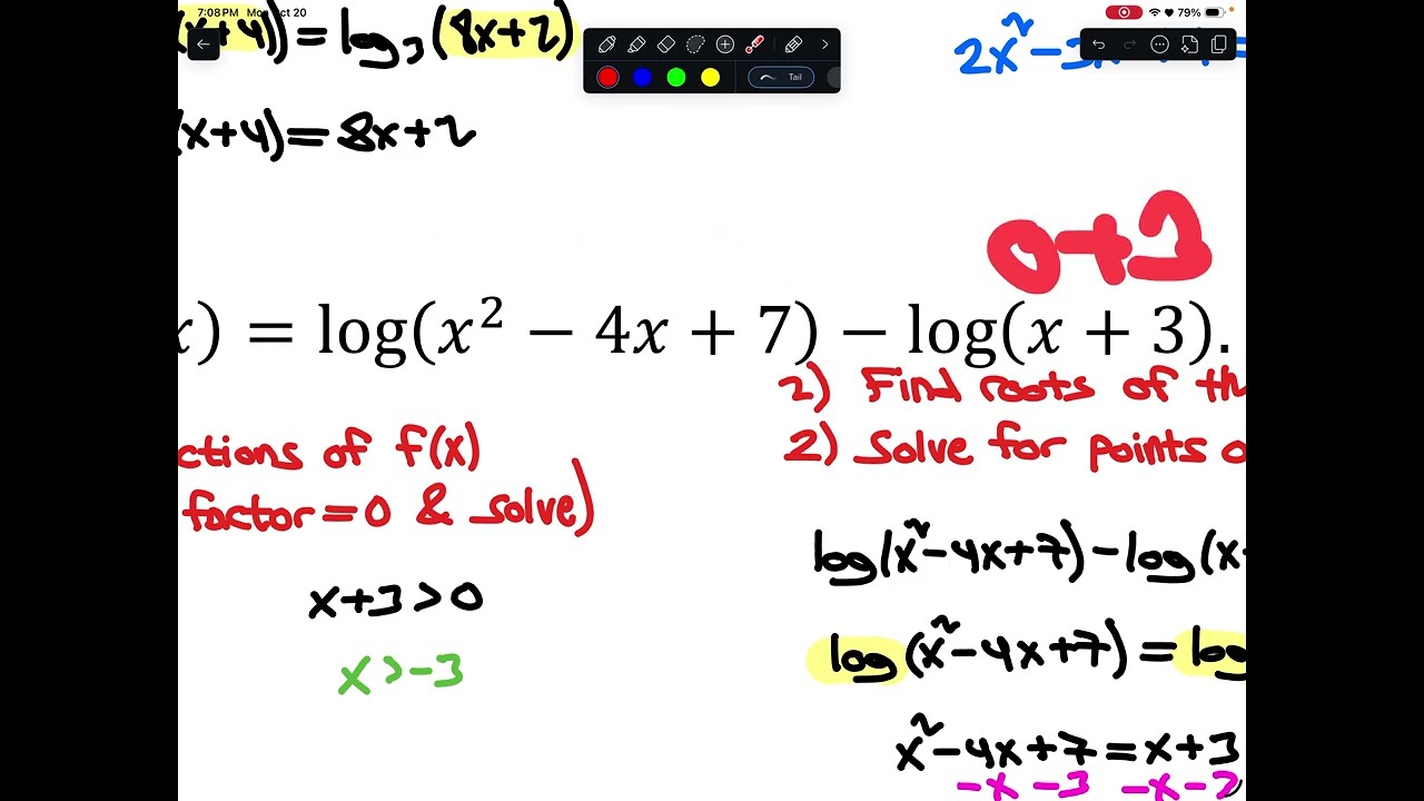 Solving Logarithmic Inequalities (AP Precal)