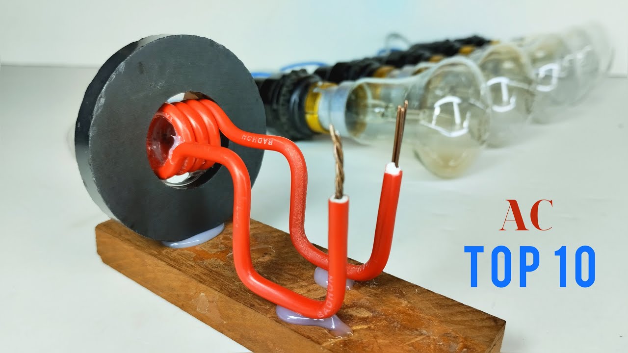 New 220v Top 10 Free Energy Generator 15KW at Home with Coper wire Using Big Magnet