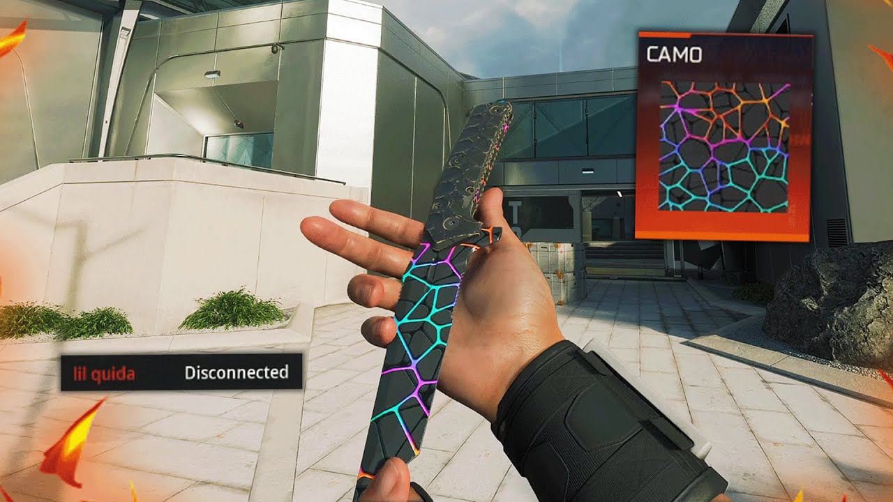 I reached LEVEL 250 with the KNIFE and Unlocked IGNEOUS CAMO