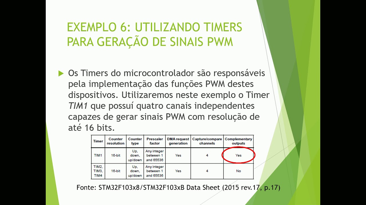 Vídeo Aula 09 - STM32CubeIDE - Utilizando Timers para geração PWM