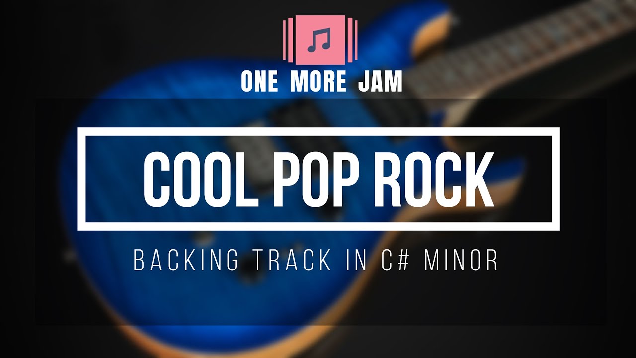 Pop Rock guitar backing track in C#m