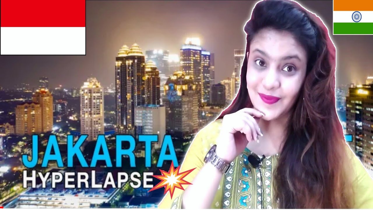 Indian Reaction On Jakarta City At Night || Hyperlapse Video || Indonesia || Bear My Reaction 🐻