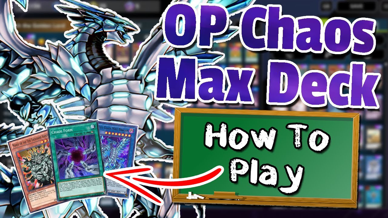 HOW TO PLAY OP CHAOS MAX DRAGON DECK in YuGiOh MASTER DUEL Ranked! (EASY OTK/PLAT)