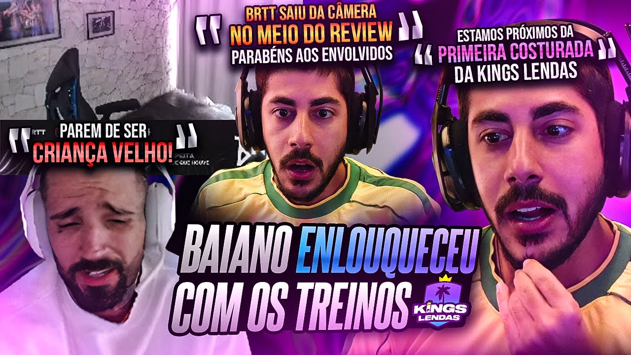 BAIANO ASSISTIU OS TREINOS DA KINGS LENDAS E FICOU MALUCO