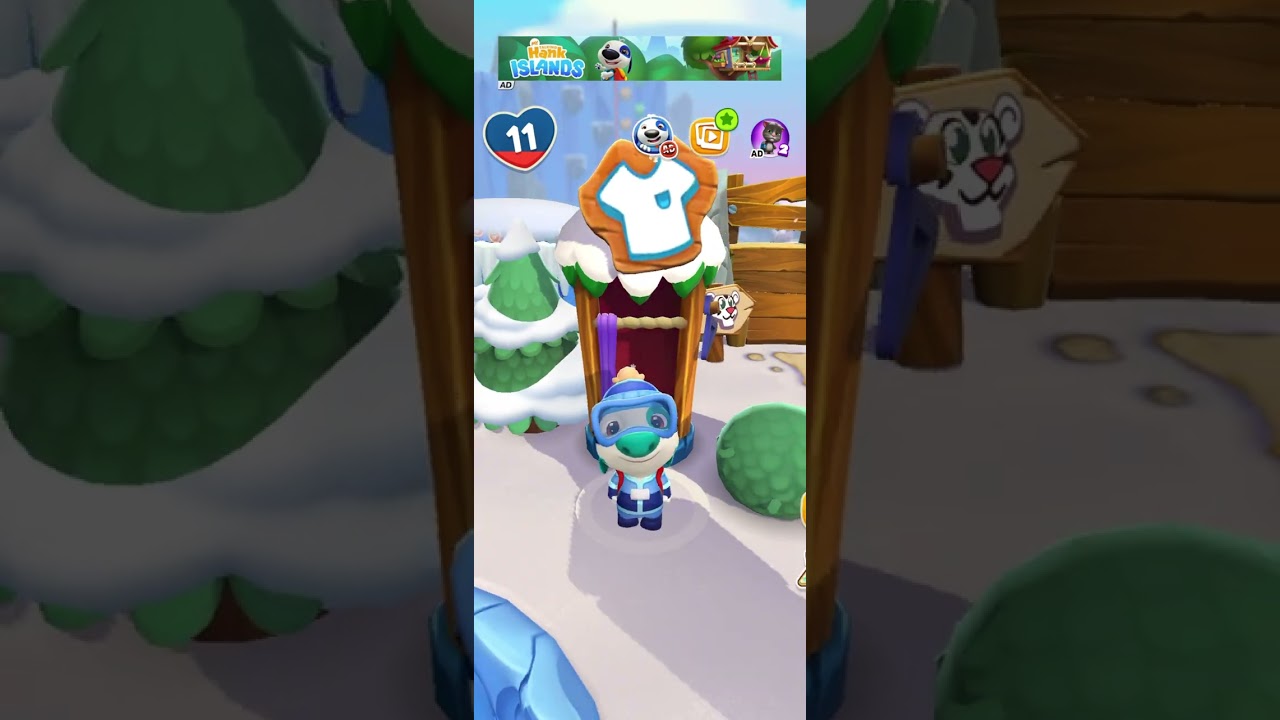 My Talking Hank Islands – Magical Winter Update Gameplay 🎄❄️ | Holiday Event & Surprises!