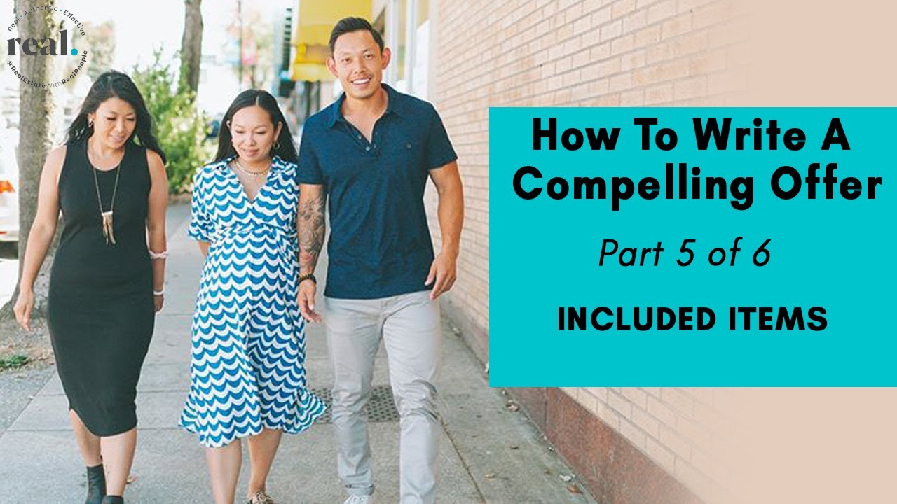 How To Write  A Compelling Offer - Part 5 of 6: INCLUDED ITEMS