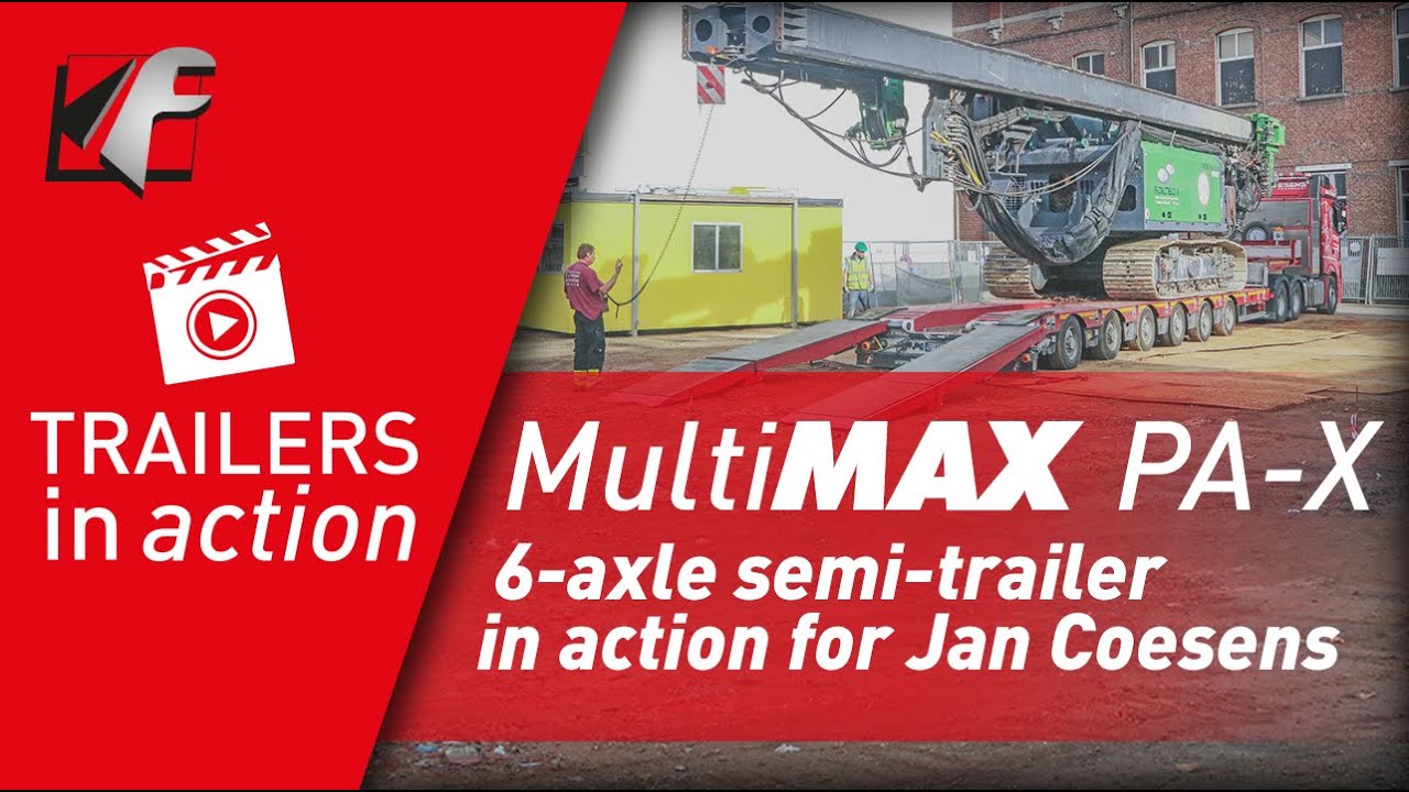 FAYMONVILLE MultiMAX PA-X: 6-axle semi-trailer in action for Jan Coesens