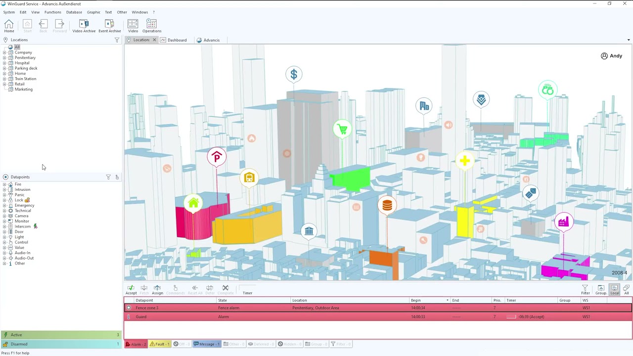 WinGuard User Interface