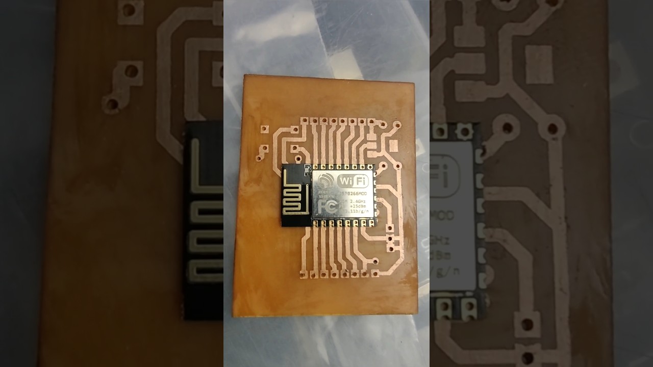 ESP8266 Custom Breakout Board PCB #diy #electronicsproject #pcb