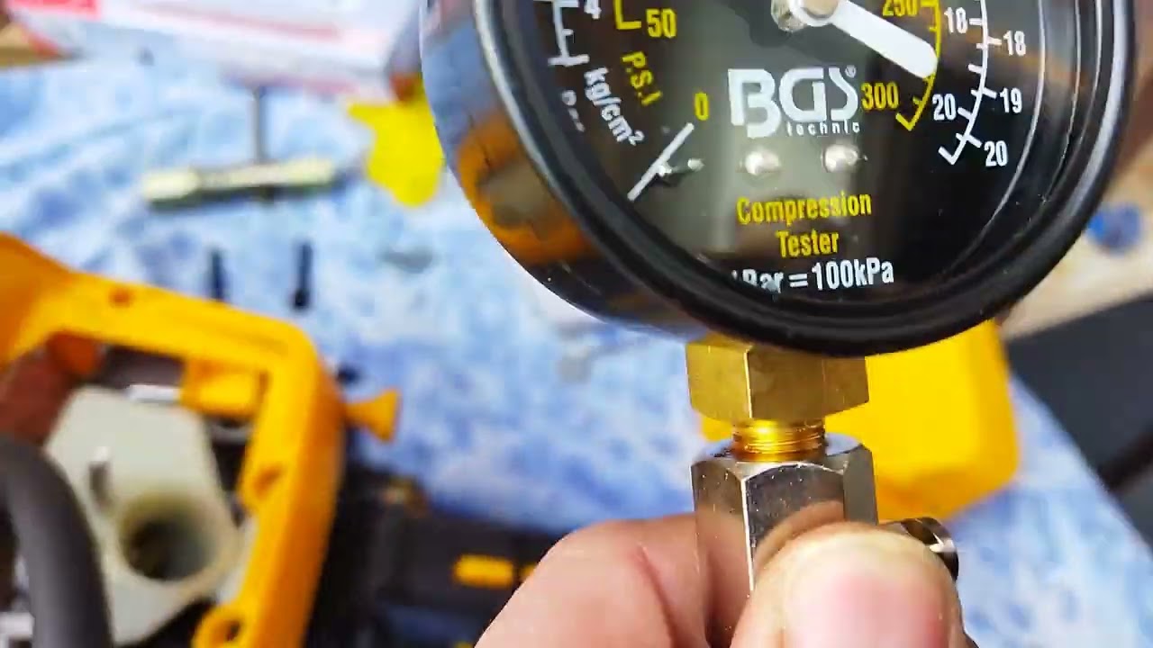 Flinke FK 9900 láncfűrész kompresszió mérése