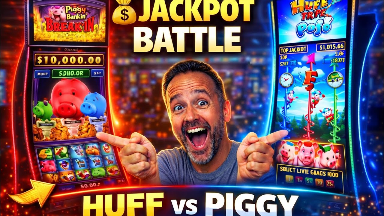 HUFF & PUFF vs Piggy Bankin’… Which Slot Hit the JACKPOT?! 😳💰