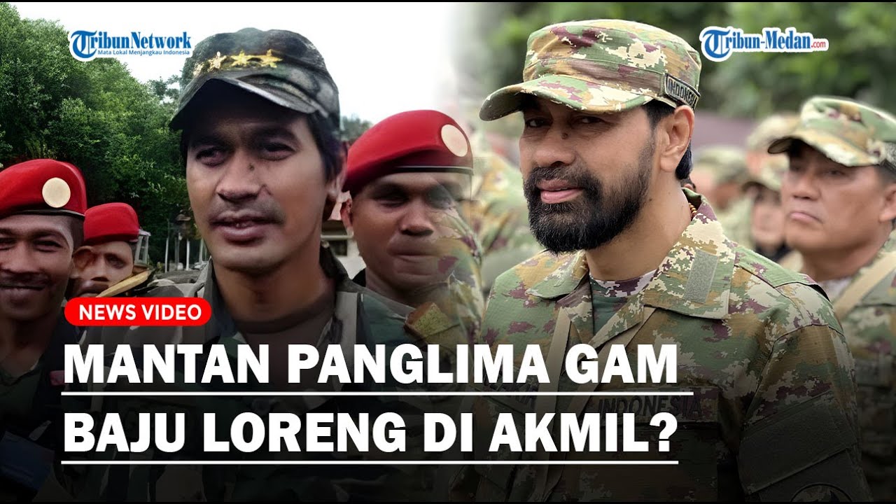 SOSOK MUZAKIR MANAF Mantan Panglima GAM Pakai Baju Loreng di Akmil❓