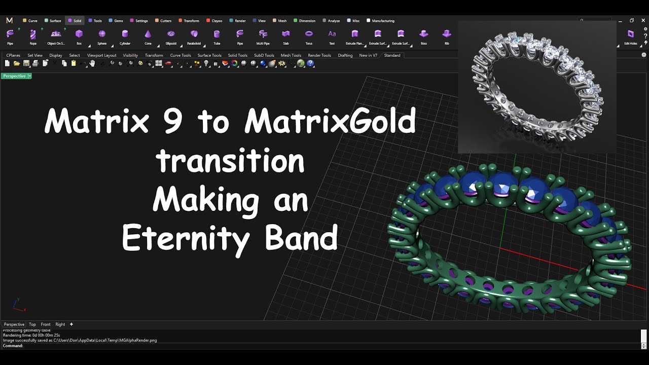 MatrixGold Making an Eternity Band