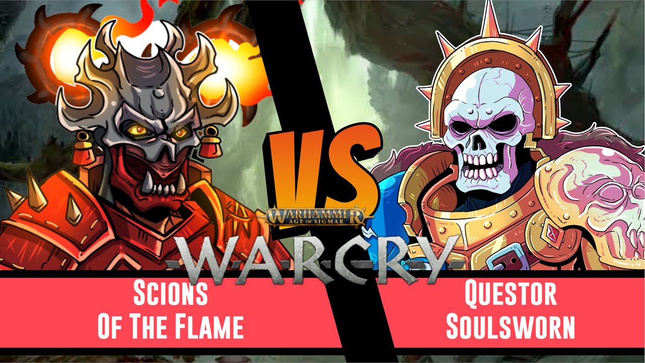 Age of Sigmar Warcry Battle Report: Scions of The Flame vs Questor Soulsworn