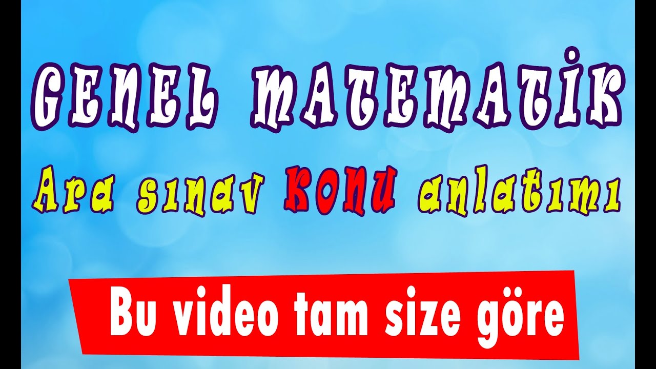 AÖF GENEL MATEMATİK » Karekök hızlı konu anlatımı. 1.Video  / www.akademiaof.com