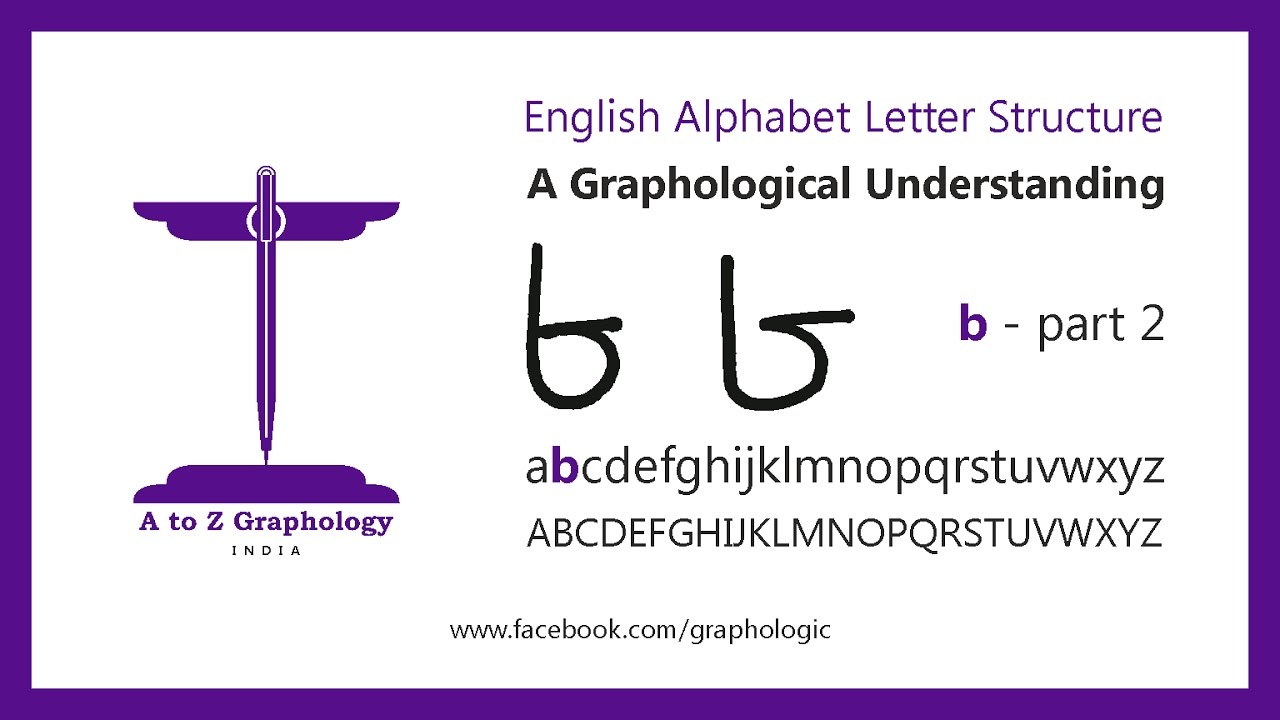 'b' for self? (PART 2) Letter clues: Graphological meaning of letter 'b' : A to Z Graphology