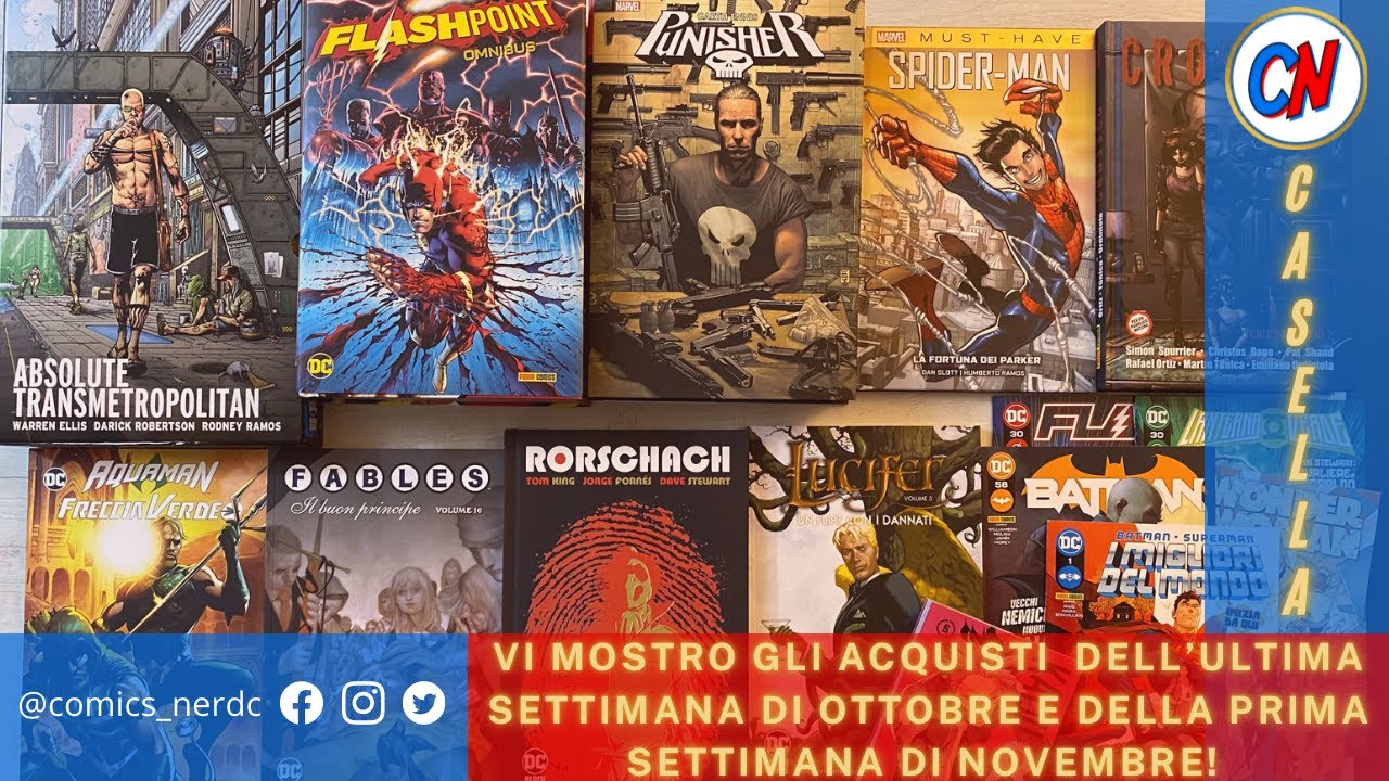 La mia casella con gli Omnibus di Flashpoint, Punisher e tanto altro! #paninicomics #flashpoint