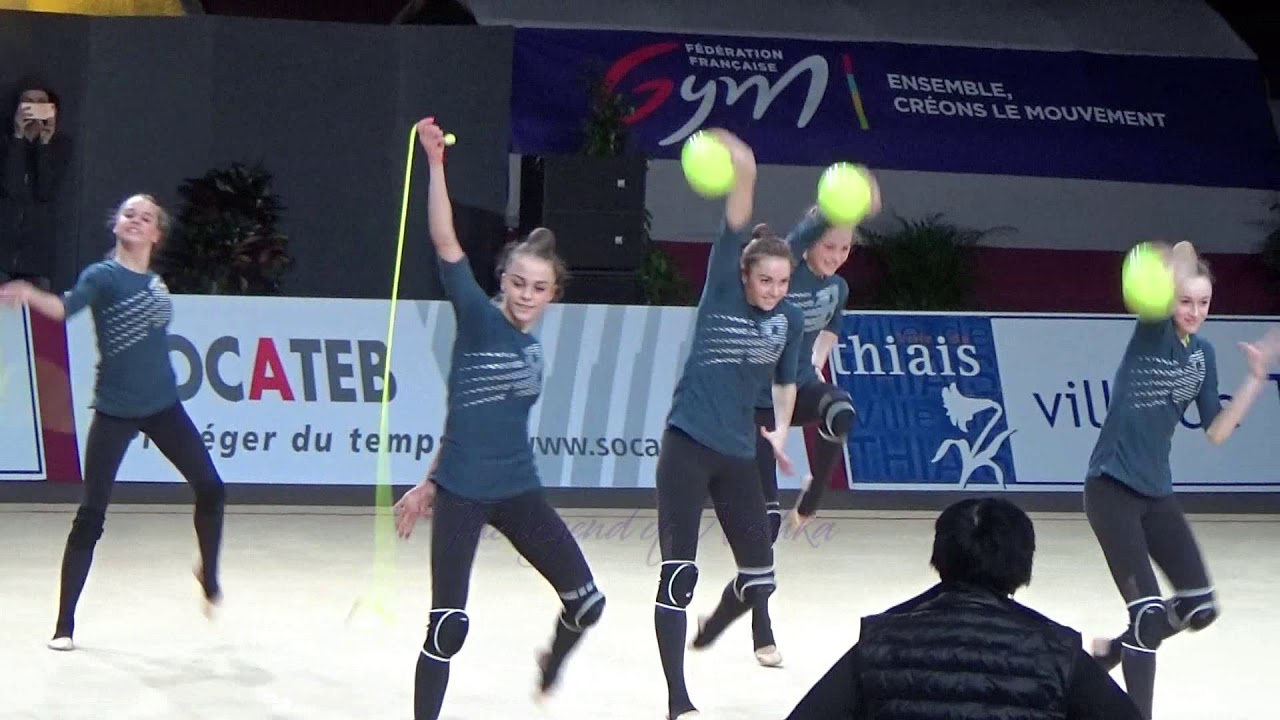 UKRAINE 3 balls 2 ropes - 2017 Thiais trainings