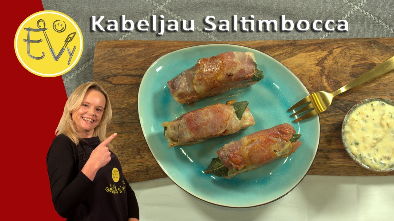 Kabeljau Saltimbocca in Salbeisauce!