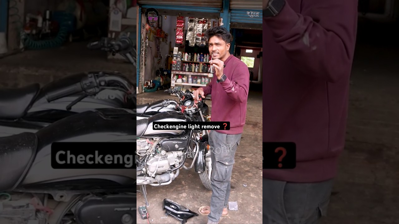 Bina OBD scanner ke chake engine light remove kare ❓🛠️ #mechanicrohit #shorts #youtubeshorts #bs6