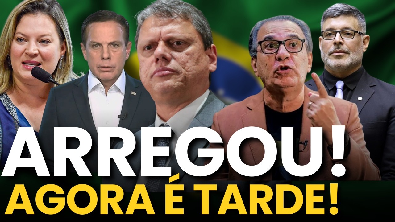 TARCÍSIO ARREGA E CONFIRMA APOIO A FLÁVIO! MAS AGORA É TARDE! PODE TER O MESMO FIM DE DORIA!