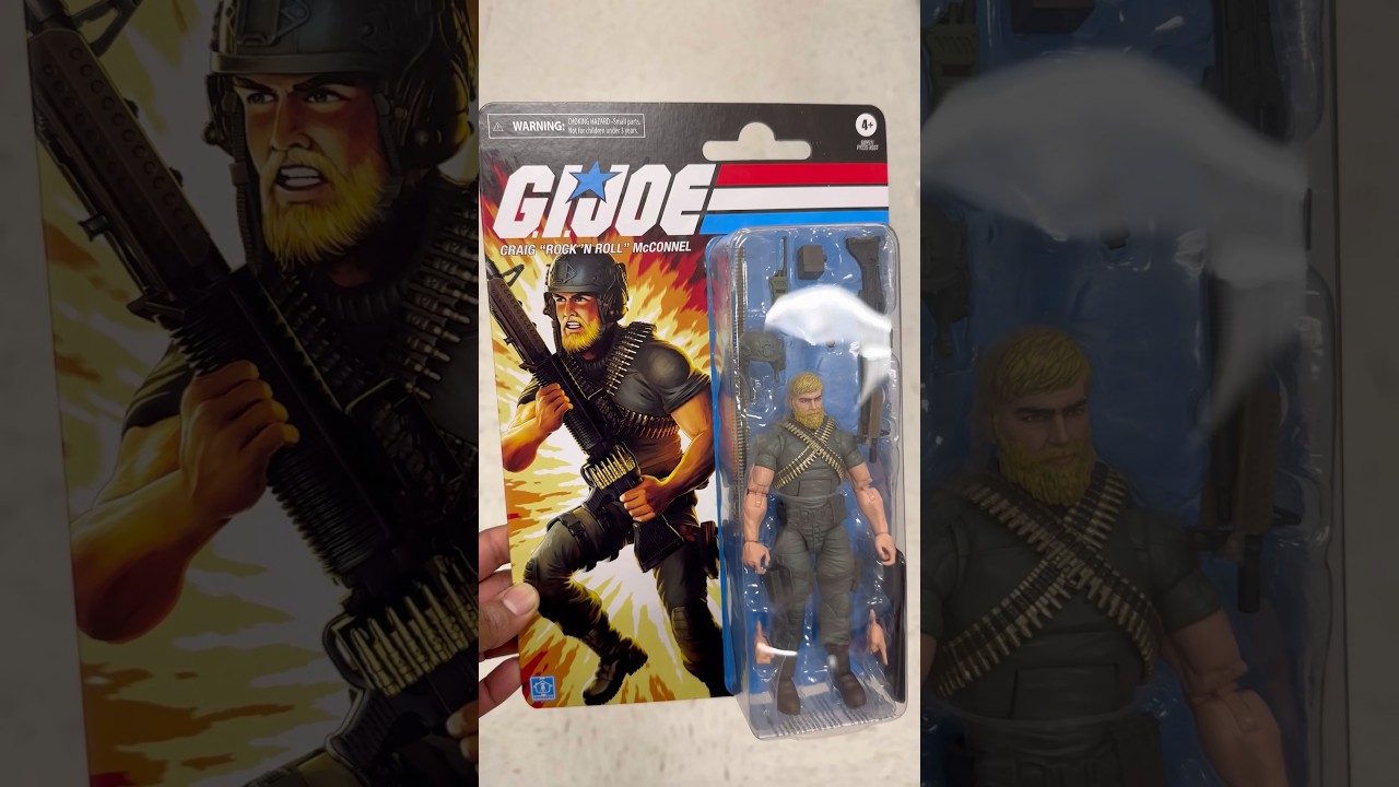 G.I. Joe Classified Series Retro Cardback Craig “Rock ’N Roll” McConnel Collectible 6 Action Figure