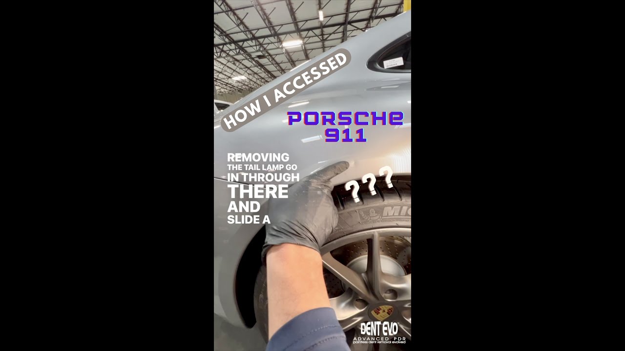 Complex Dent Repair on Porsche 911 in Ontario, California