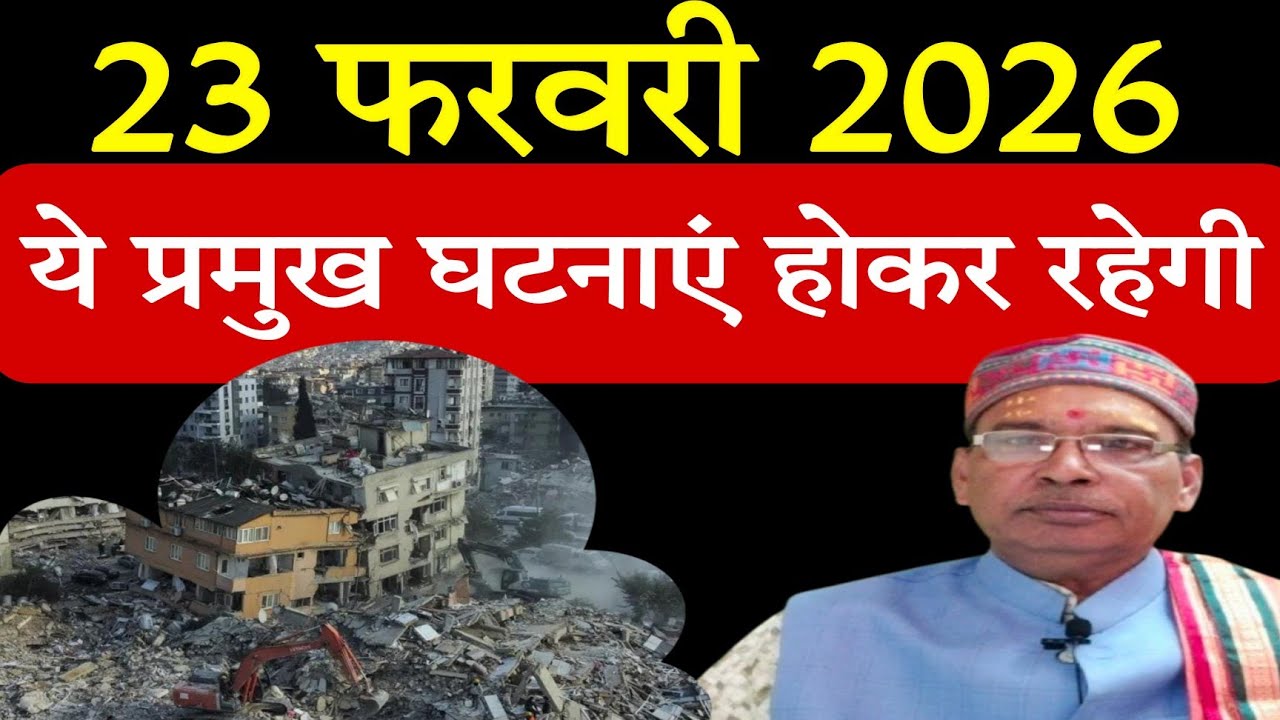 23 फरवरी 2026 से ये प्रमुख घटनाएं पूरे विश्व मे होकर रहेगी ❓ | India | Astro Ramakant Mishra 