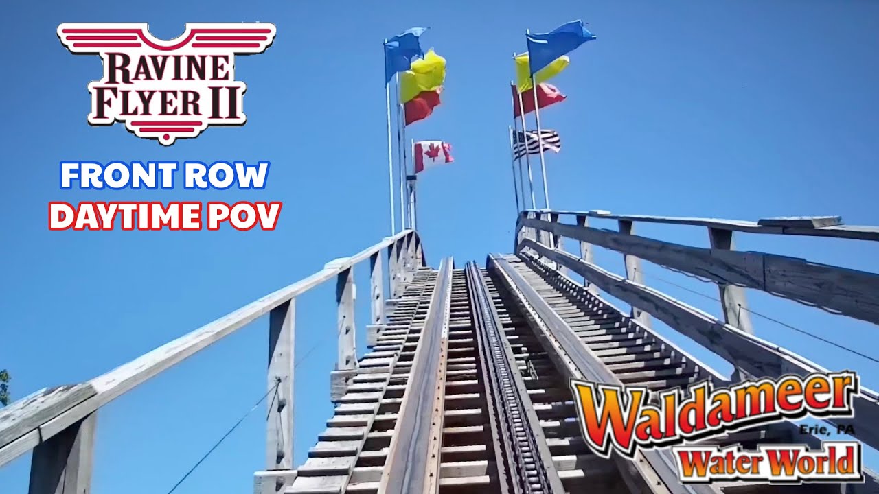 Ravine Flyer II Front Row Daytime POV - Waldameer Park