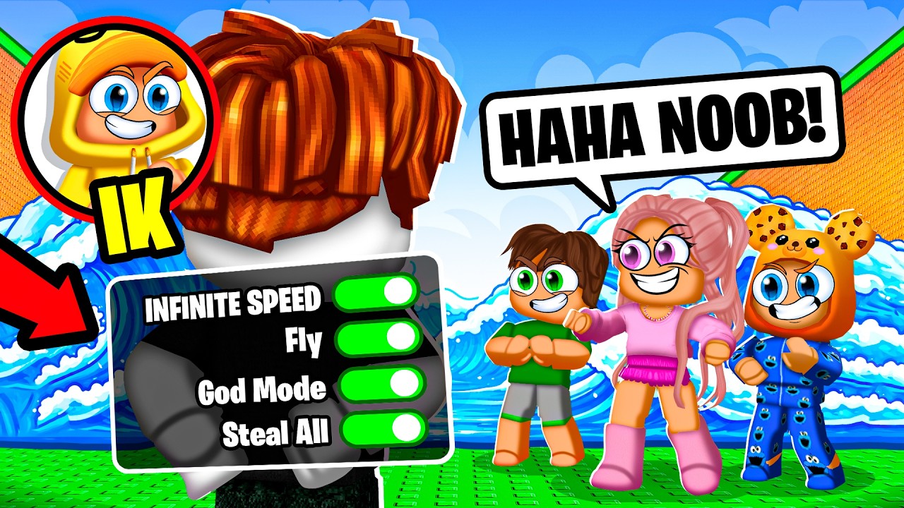 Vrienden Pranken Als NOOB Met ADMIN In ESCAPE Tsunami For Brainrots! (Roblox)