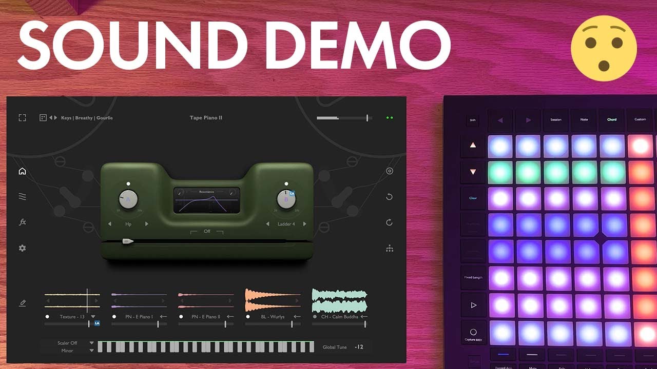 Tape Piano II sound demo (no talking) - Preview of my Thenatan Preset Pack
