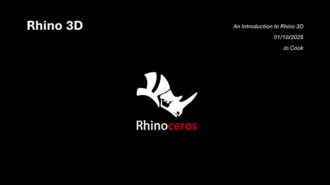 ADD Workshop 01 25/26 Rhino Recap