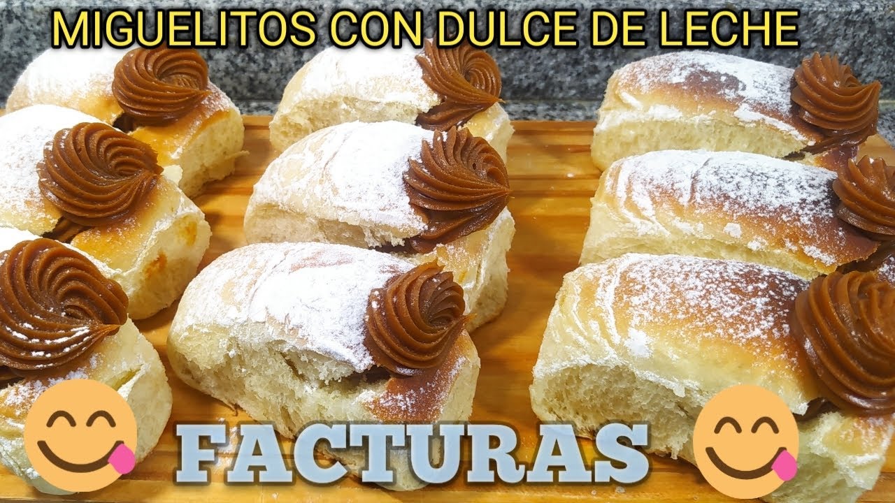 Facturas Argentinas Miguelitos de dulce de leche