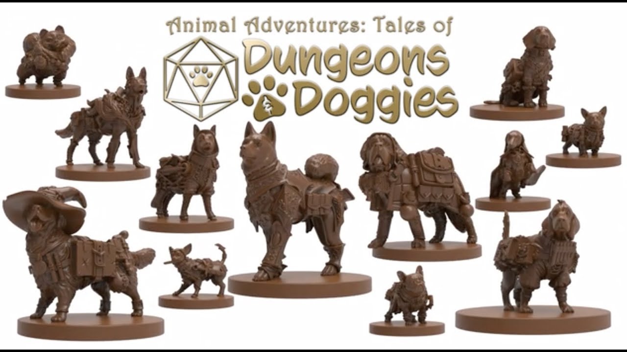Unboxing and Review of Painting Polygons: Dungeons & Doggies