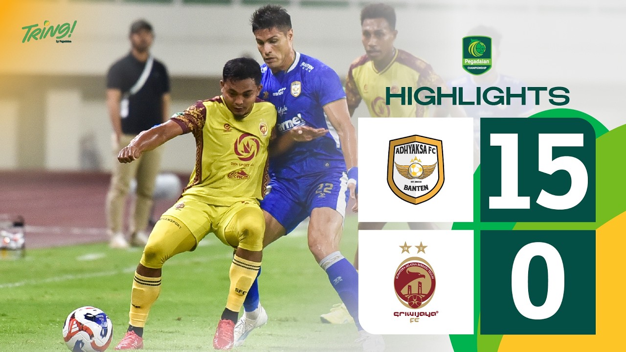 Highlight Pegadaian Championship 2025-26 | Adhyaksa FC vs Sriwijaya FC | Pekan 18