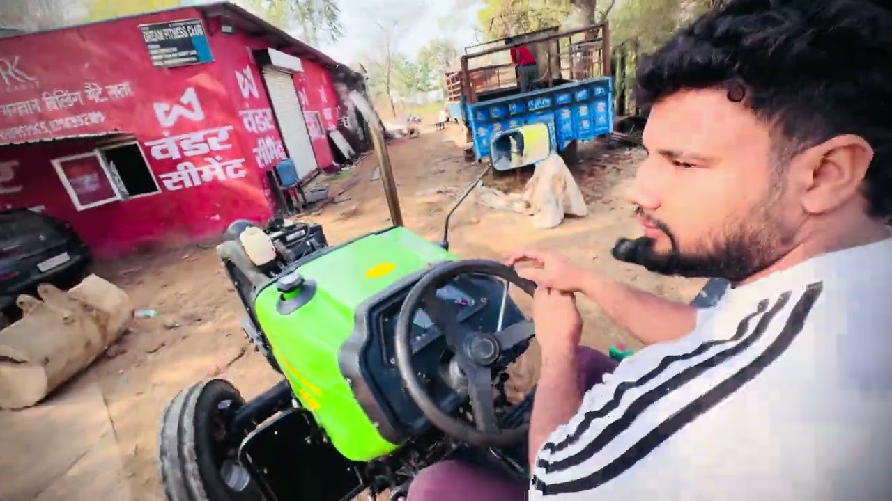 आज !😄हमने #devil🚜 का #weight सेट किया ….🔥🔥🔥