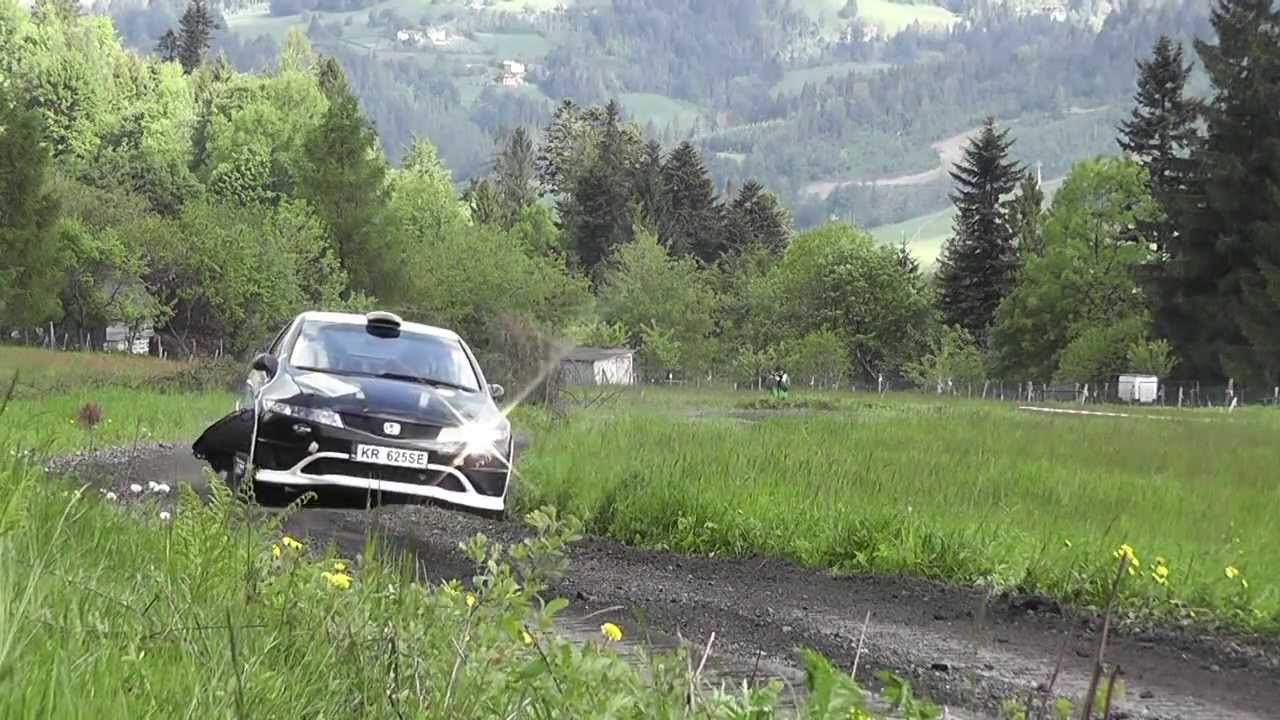 59 Rajd Wisły 2013 - Marek Temple Jakub Wr&oacute;bel Honda Civic Type R FN2