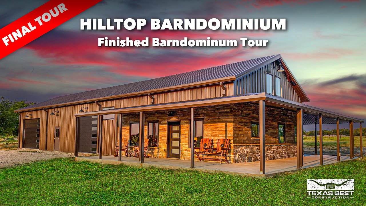 Hilltop BARNDOMINUM Home FINISHED TOUR | Texas Best Construction