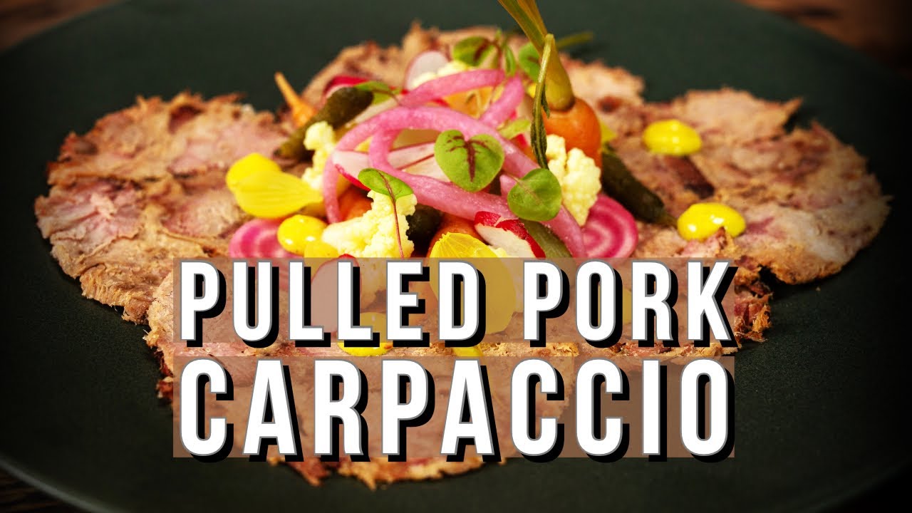 Pulled pork CARPACCIO op de BBQ