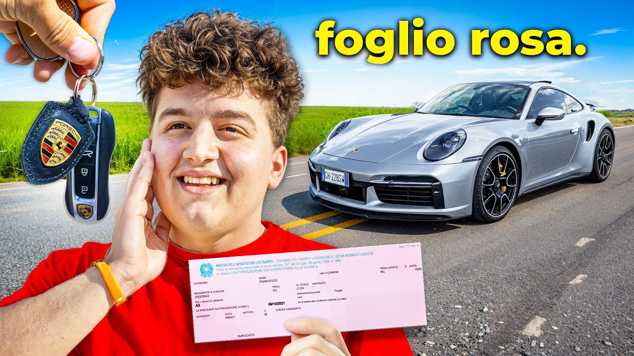 GUIDA una PORSCHE con il FOGLIO ROSA (in strada) 🫣⚠️