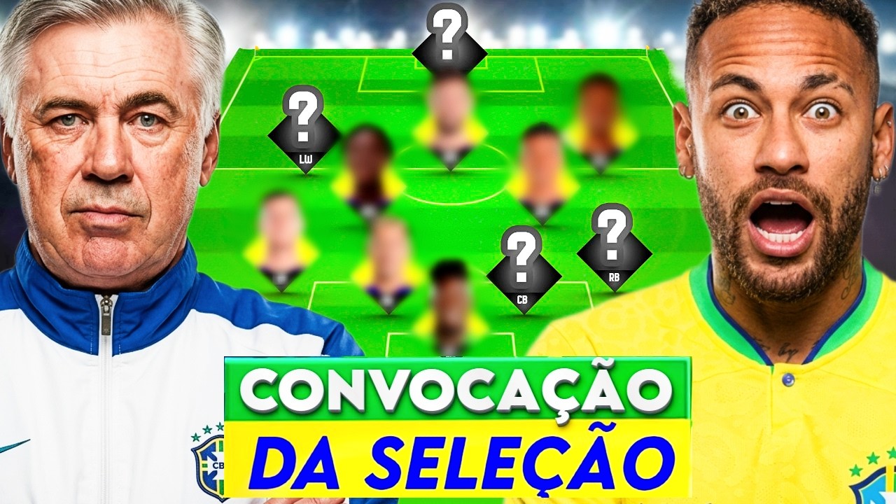 Lista Oficial Brasil Copa 2026 |50 nomes na Pré-convocação da seleção Brasileira