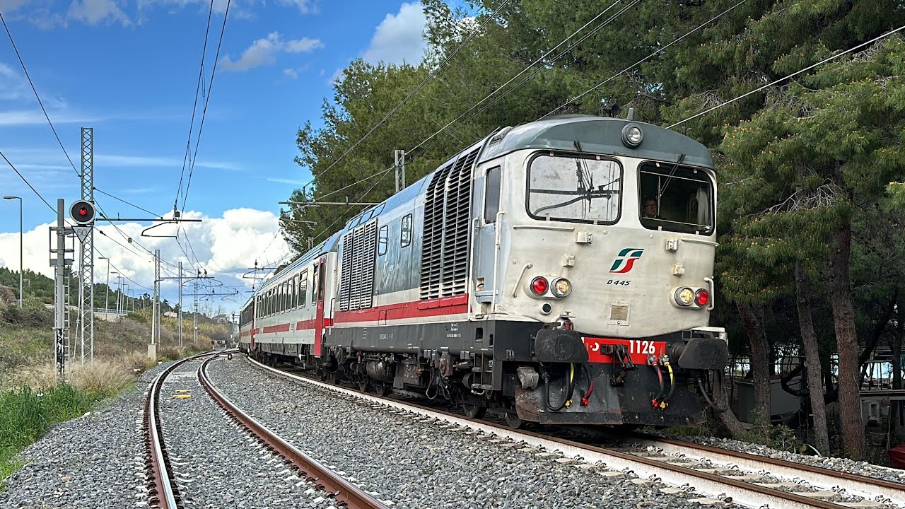 ULTIMI TRENI INTERCITY EFFETTUATI CON LOCOMOTIVE D445 SULLA LINEA JONICA!