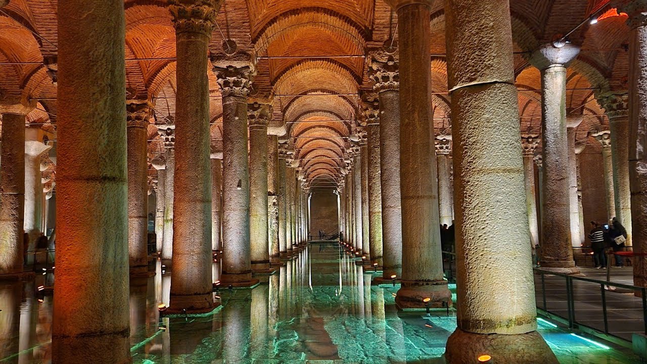 Amazing Byzantine era Basilica Cistern Istanbul | Roman underground water reservoir | Medusa's Head