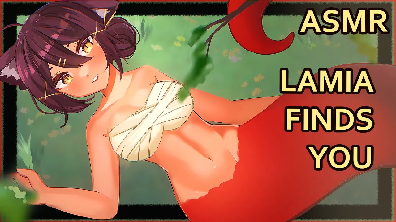 Lamia Catgirl helps you Relax | ASMR | [ear rubs] [unintelligible whispers] [sleep aid]
